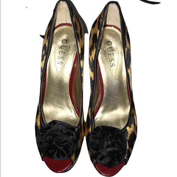 Guess leopard heels size 7 - Picture 2 of 10